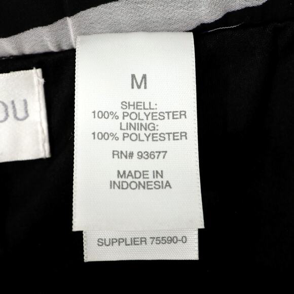 Bisou Bisou Pants Womens Medium Sheer Wide Leg Palazzo Lining Michele Bohbot - Picture 10 of 12